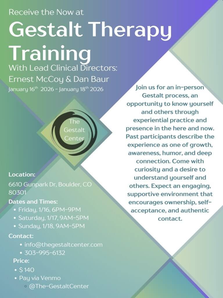 January Gestalt Training